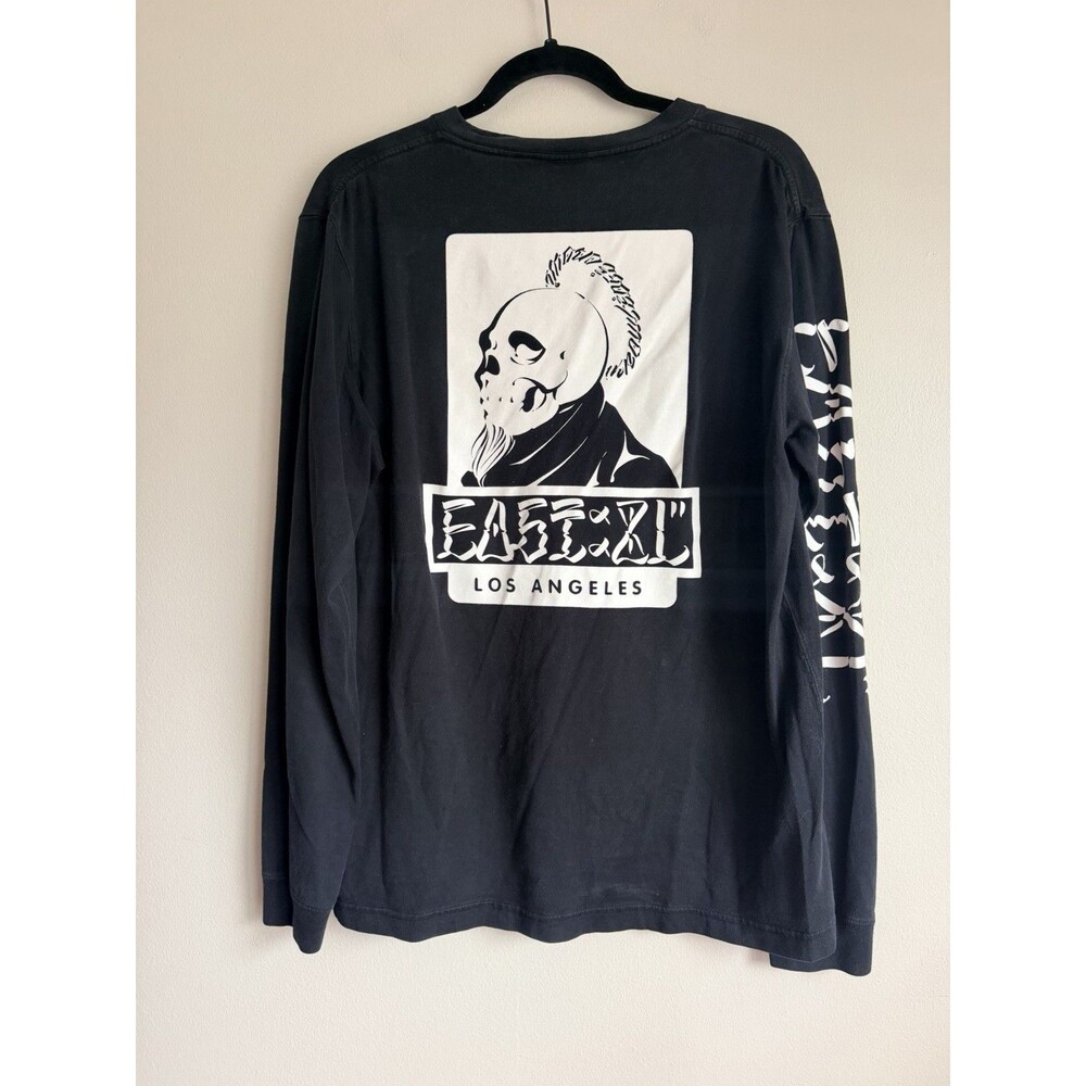 Rare XLARGE x Usugrow x Far East Movement Mohawk Skull L/S Shirt Black Medium